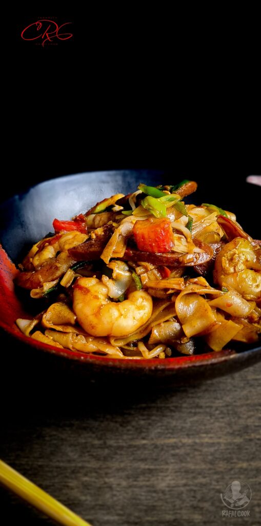 Street food from Singapore char kway teow